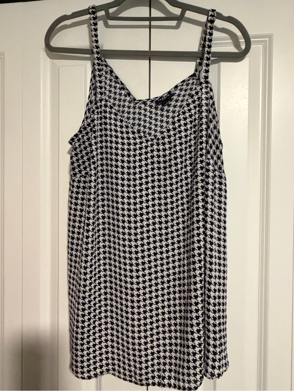 torrid Black and White Houndstooth Slip Camisole